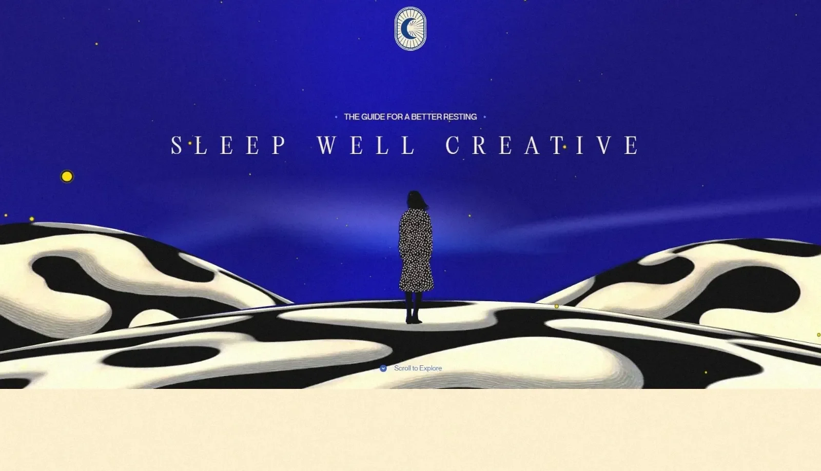 Фото Страницы Первый экран сайта Sleep Well