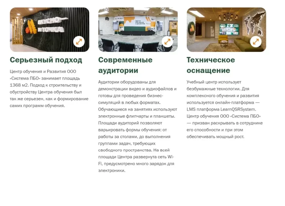 Изображение Страницы Карточка и плитка сайта Вкусно и точка