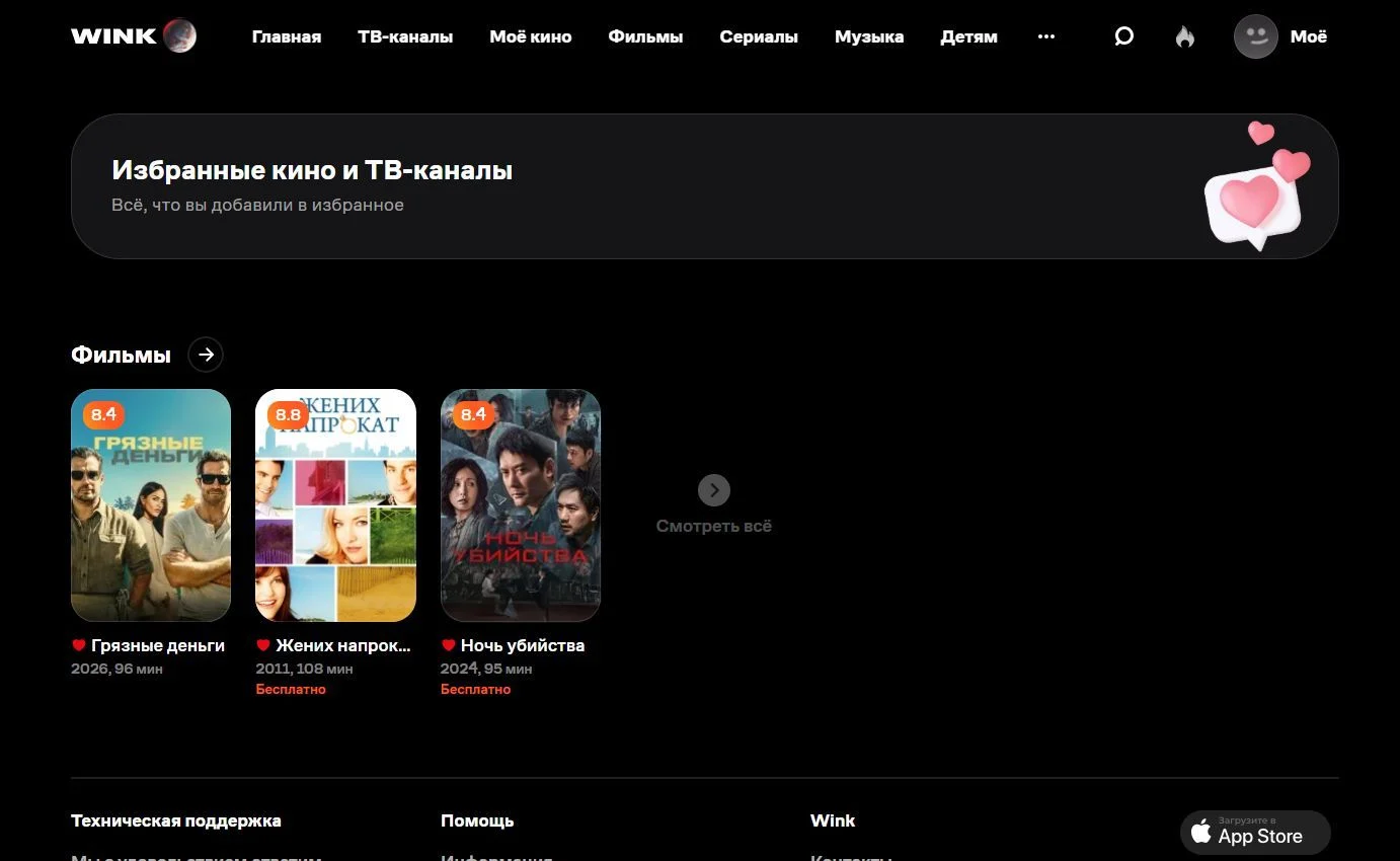 Удаление из избранного: шаг 1