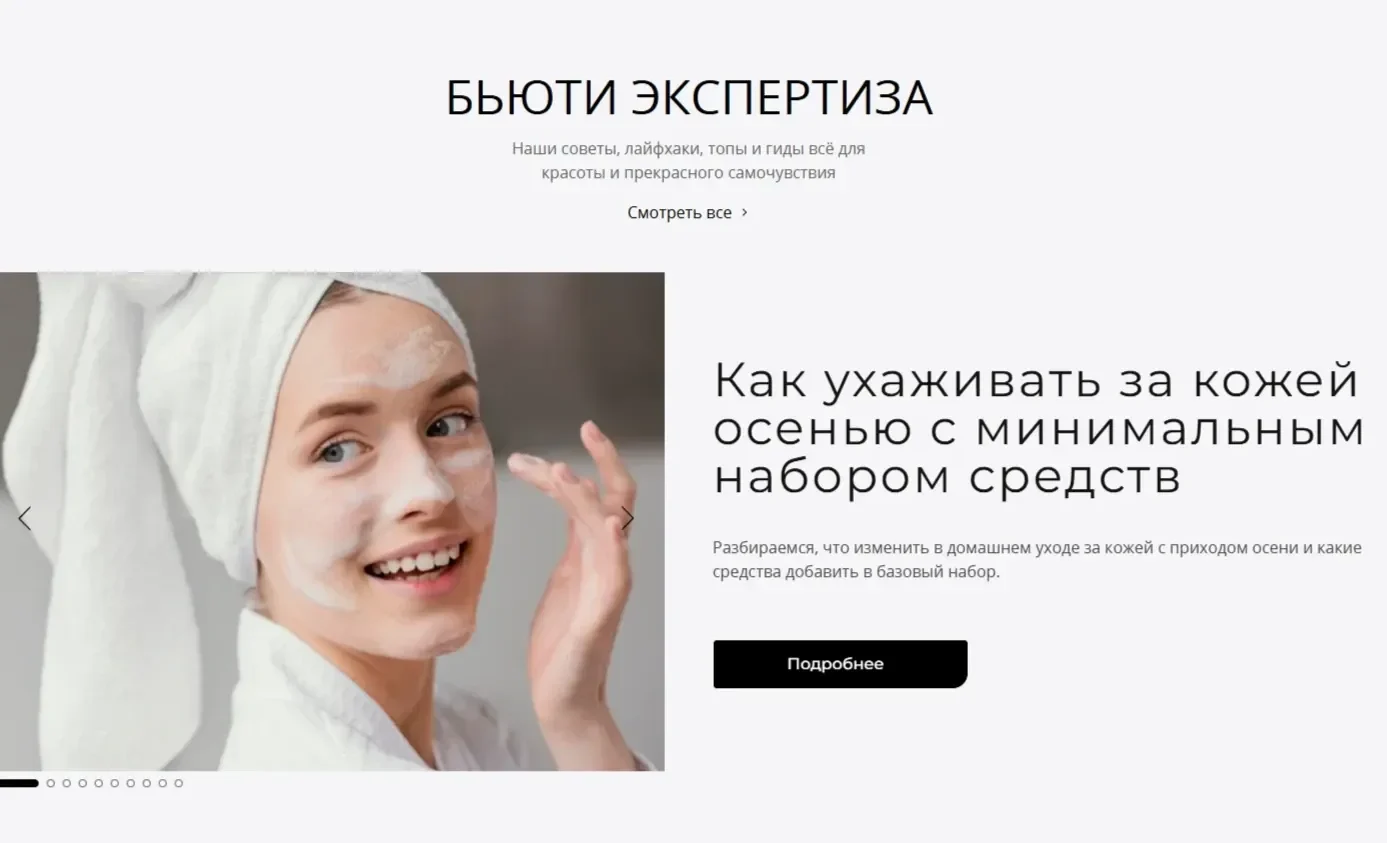 Скриншот Страницы Блог сайта Рив Гош