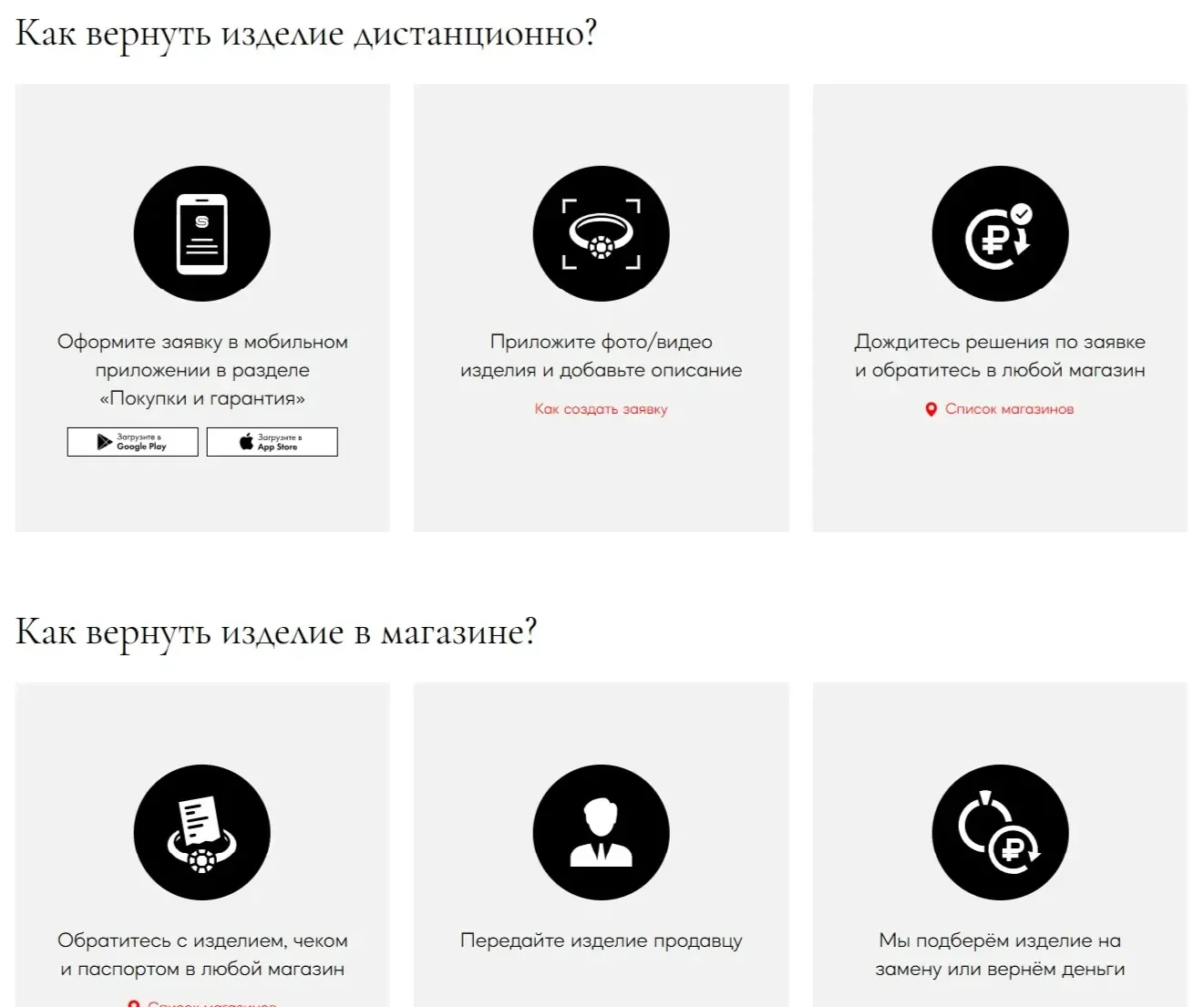 Изображение Страницы Карточка и плитка сайта Sunlight