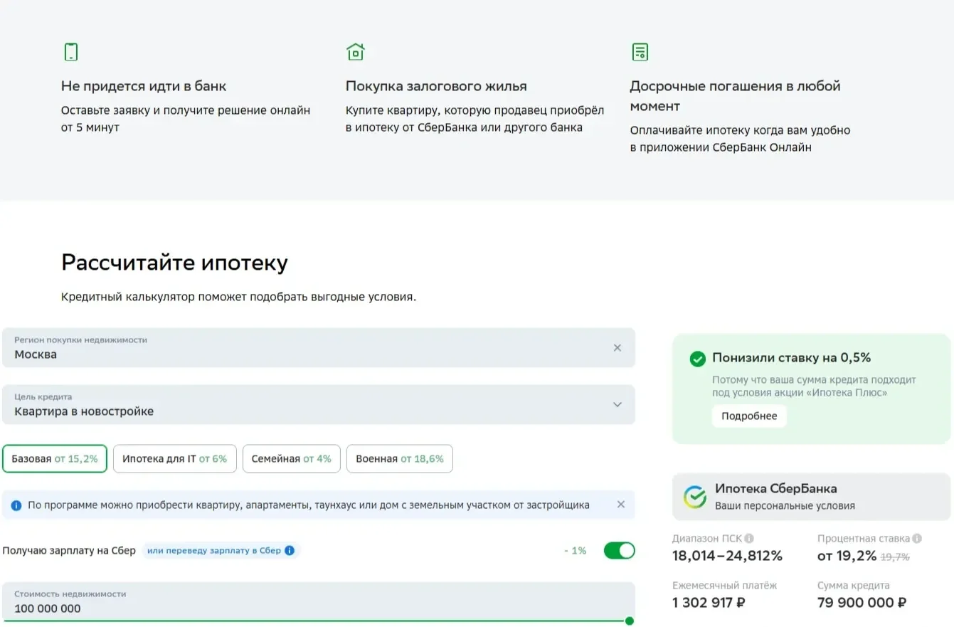 Пример Страницы Иконки сайта СберБанк