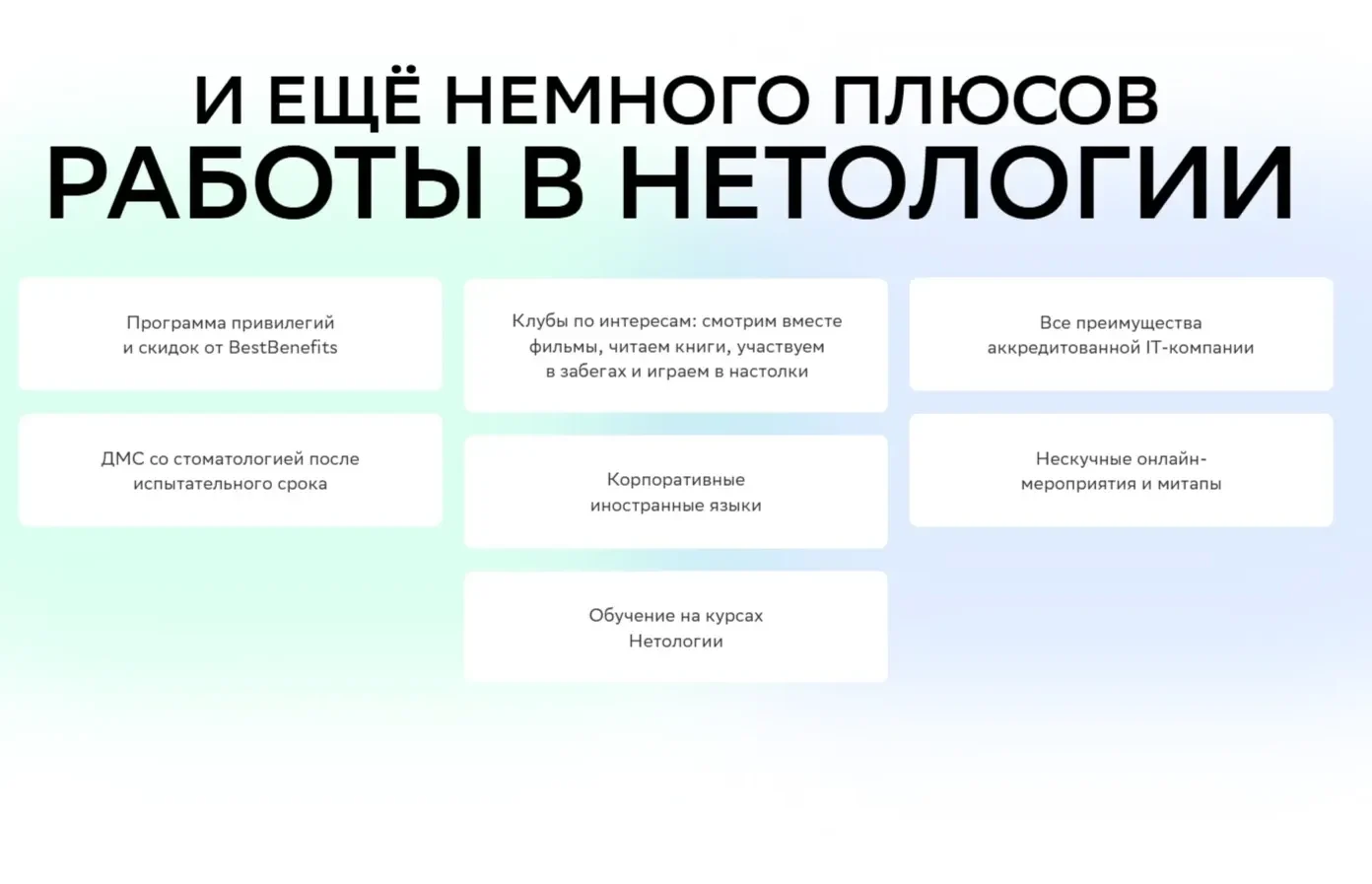 Картинка Страницы Преимущества сайта Нетология