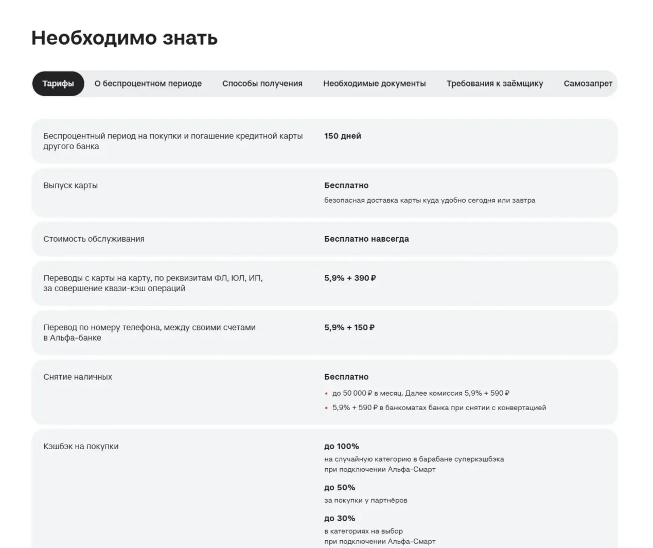 Фото Страницы Табы/вкладки сайта Альфа-Банк